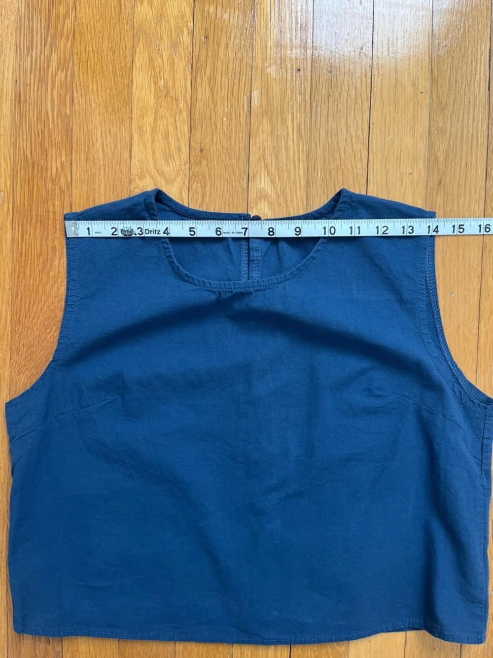 100% Cotton Lightweight Summer Sleeveless Crop Top Blouse Tank Top Size Small - Picture 9 of 10